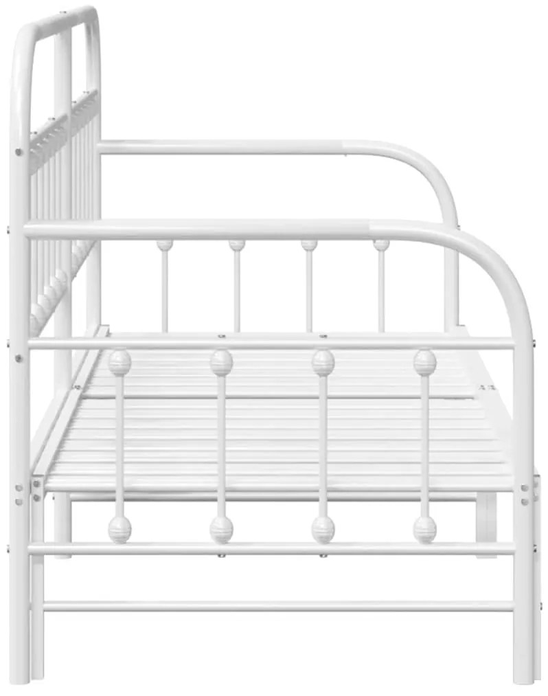 vidaXL Σκελετός κρεβατιού ημέρας Λευκό 80 x 200 cm