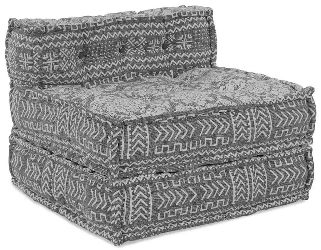 vidaXL Αρθρωτός Καναπές 4 pcs Ανοιχτό γκρι 70 x 70 x 56 εκ ύφασμα