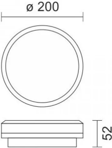 Πλαφονιέρα οροφής Orbit LED-Tetragono