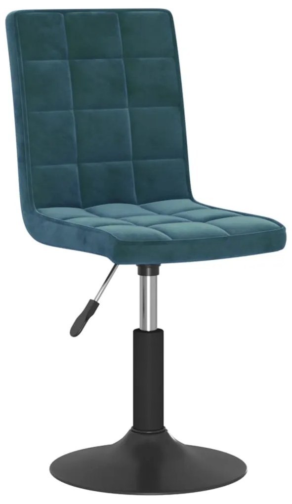 vidaXL Καρέκλες Τραπεζαρίας Περιστρεφόμενες 6 τεμ. Μπλε Βελούδινες