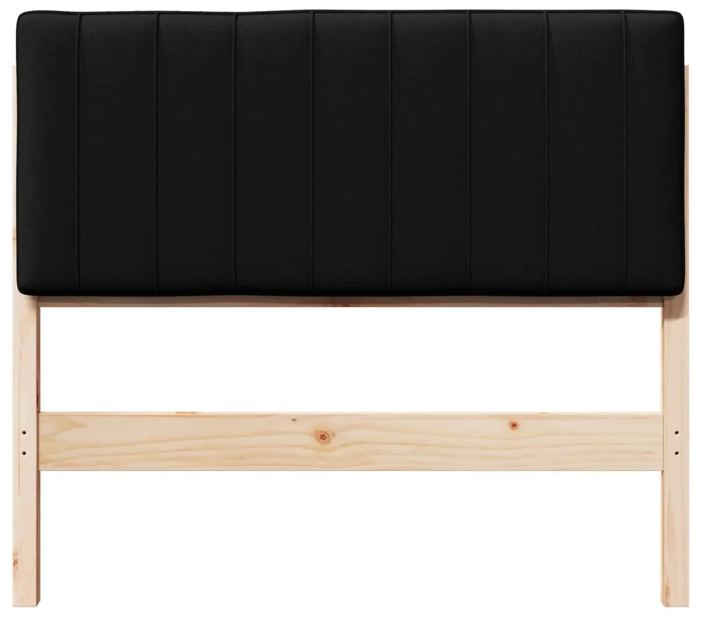 vidaXL Ταπετσαρισμένο κεφαλάρι με κεφαλάρι Καφέ και Μαύρο 100 cm