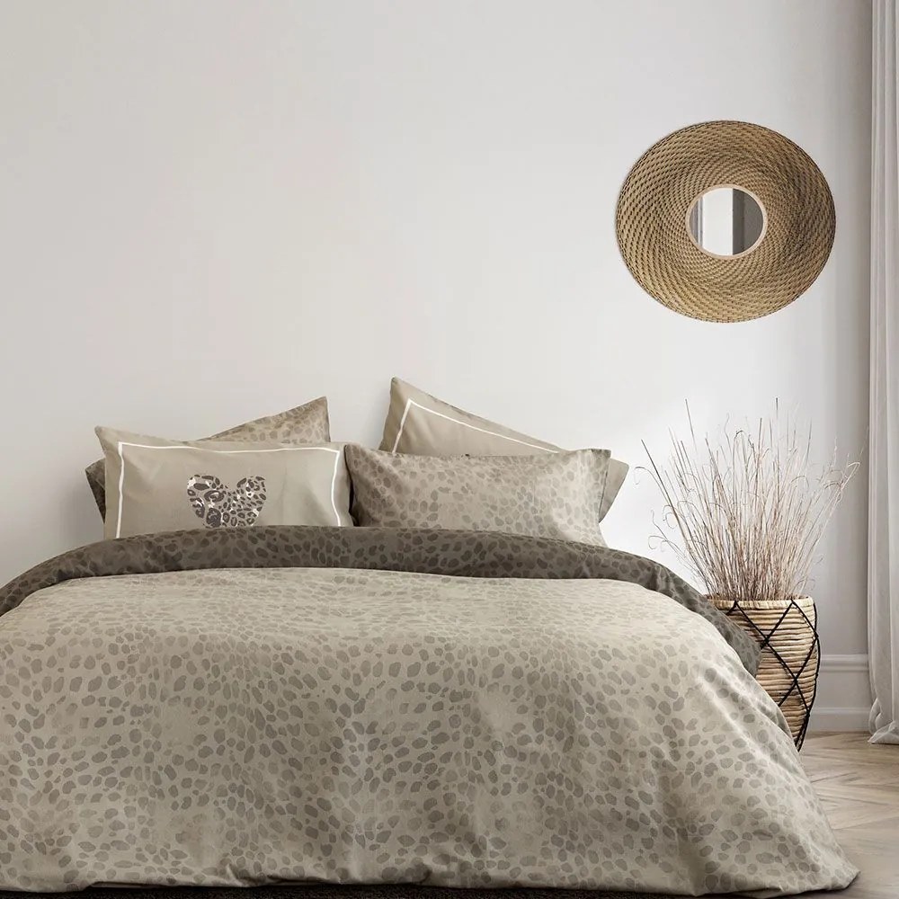 Σεντόνια Φανελένια Sylvan (Σετ 4τμχ) Taupe Nima Υπέρδιπλo 240x260cm 100% Cotton Flannel