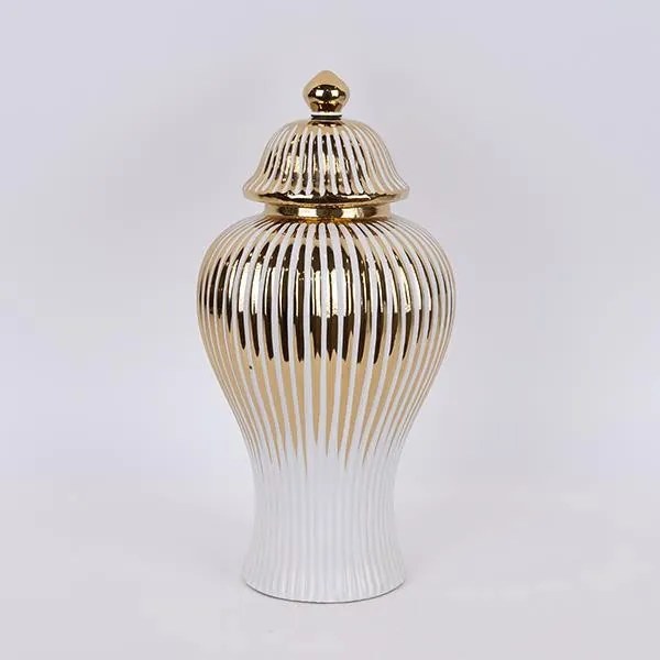 Διακοσμητικό Βάζο Με Καπάκι (Φ17.5x35) Estheti 752-20081
