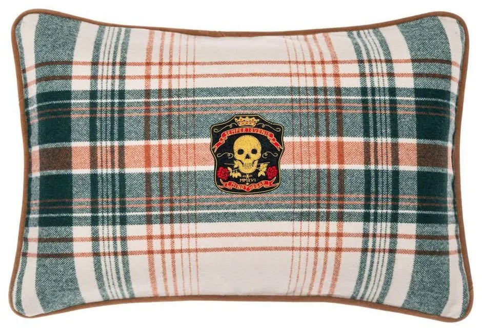 Μαξιλάρι Διακοσμητικό (Με Γέμιση) Monterey Plaid LC40153 60x40cm Multi-White MindTheGap 60X40 60x40cm Fabric