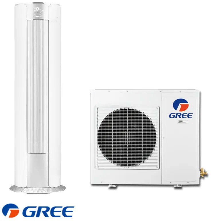 Κλιματιστικό στήλης Gree GVH24AK-K3DNC8A, 24000 BTU, 54 m2, A++/A+, WI-Fi, R-410A, Λευκό