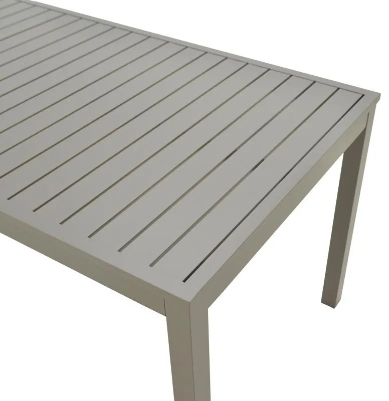 Σετ Κήπου Τραπεζαρία Kliton-Azelie 7 τεμ σε Σαμπανιζέ -Ανοικτό Γκρί με Τραπέζι 150x80x74εκ. 150x80x74 εκ.