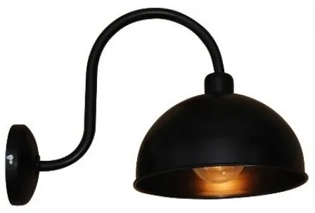 Απλίκα φωτιστικό LEICA μεταλλικό μαύρο HL-114S-1W Homelighting-77-2880-Μαύρο 77-2880