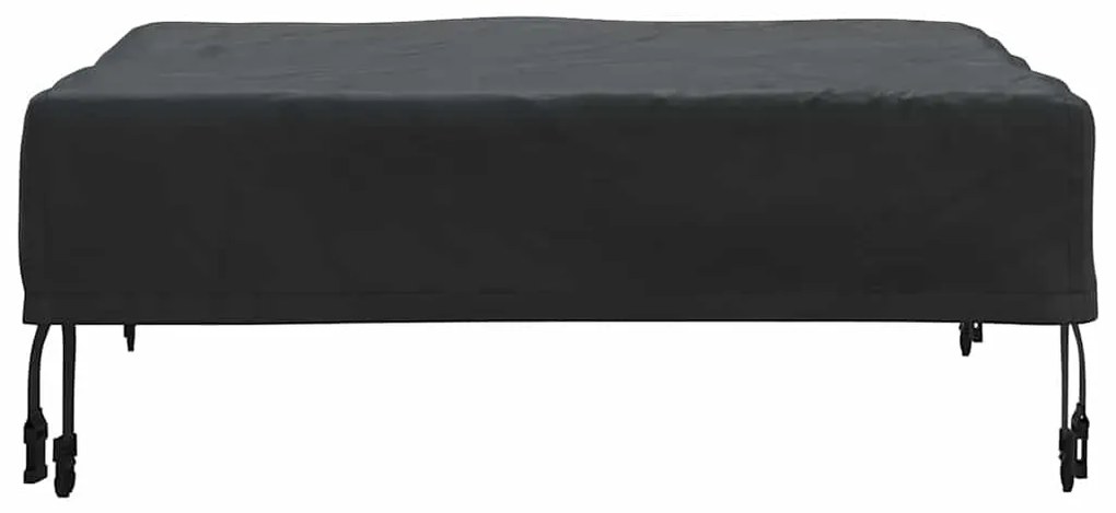 vidaXL Κάλυμμα Τραπέζι Μονόχρωμο Μαύρο 72 x 72 x 15 εκ ύφασμα