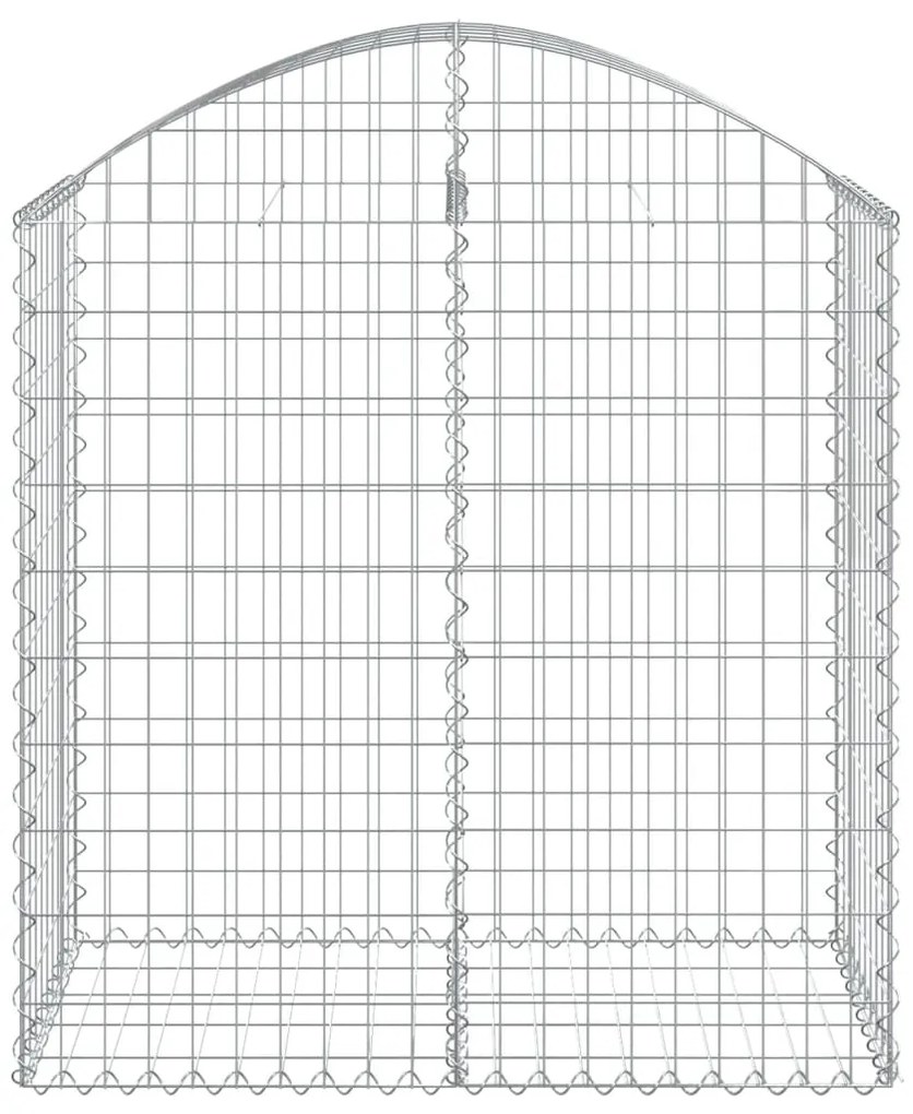 vidaXL Συρματοκιβώτιο Τοξωτό 100x50x100/120εκ. από Γαλβανισμένο Χάλυβα