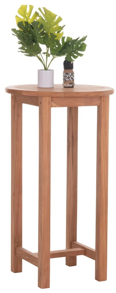 Τραπέζι - Σταντ Μπάρ Στρόγγυλο PRESSCOT C18114 Ξύλο Teak Φυσικό Φ60x105Υ εκ. 60x60x105 εκ.