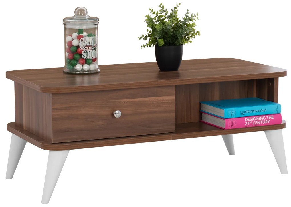 ΤΡΑΠΕΖΙ ΣΑΛΟΝΙΟΥ GWEN ΚΑΡΥΔΙ FB99163 90x45x37 εκ. 0533365