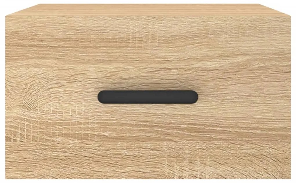 vidaXL Κομοδίνα Επιτοίχια 2 τεμ. Sonoma Δρυς 35 x 35 x 20 εκ.
