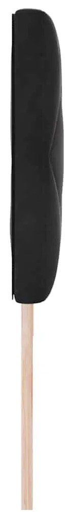 vidaXL Κεφαλάρι με κεφαλάρι Μαύρο 180 cm Βελούδο