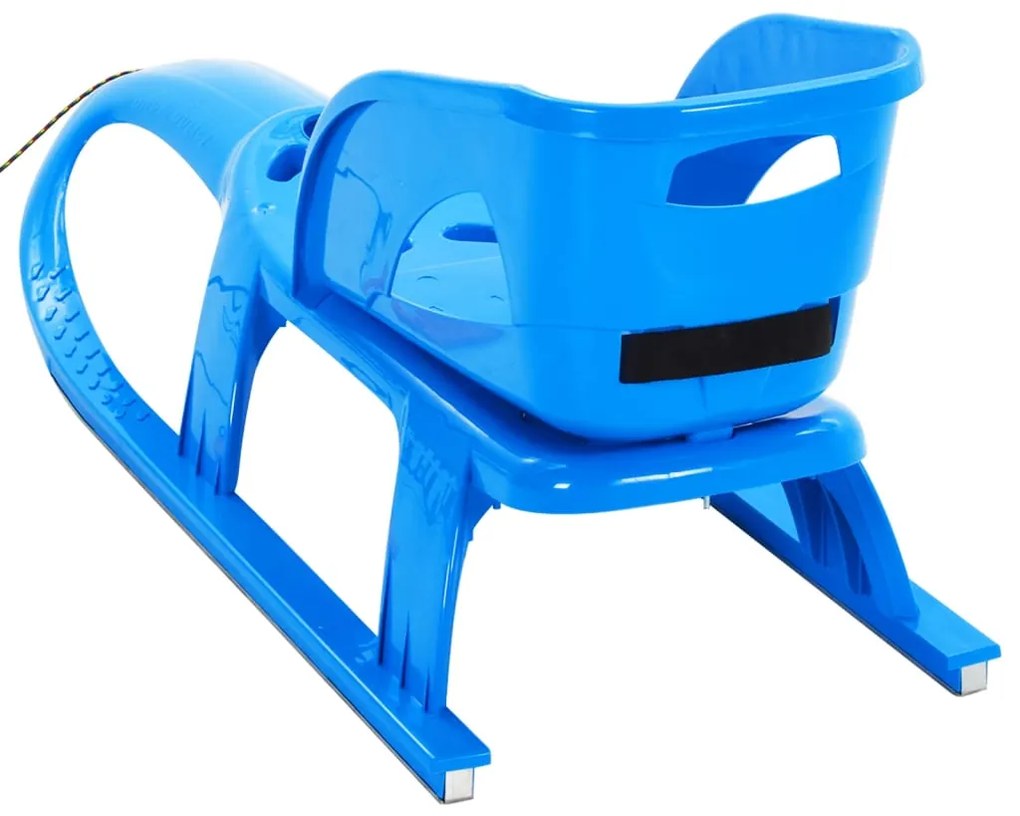 vidaXL Έλκηθρο με Μπλε Κάθισμα 102,5 x 40 x 23 εκ. από Πολυπροπυλένιο
