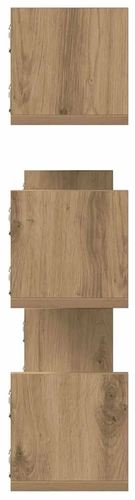 vidaXL Ραφιέρες Τοίχου 3 τεμ. Αρτισιανή Δρυς 80x18x18 εκ. Επεξ. Ξύλο