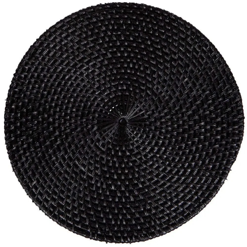 Σουπλά Ρατάν 3130-2 Φ30cm Black Supergreens Rattan