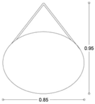 Χειροποίητος Καθρέπτης 85x65εκ. Oval Rope Project Mirrors Σχοινί: Μπέζ