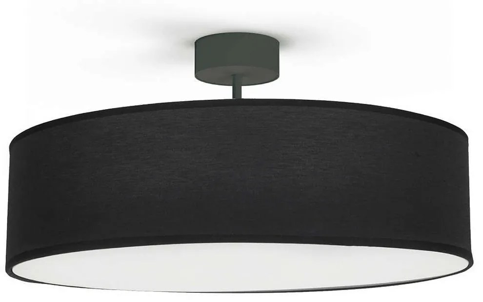 Φωτιστικό Οροφής - Πλαφονιέρα Violet 7961 E27 25W Black Nowodvorski Metal, Fabric