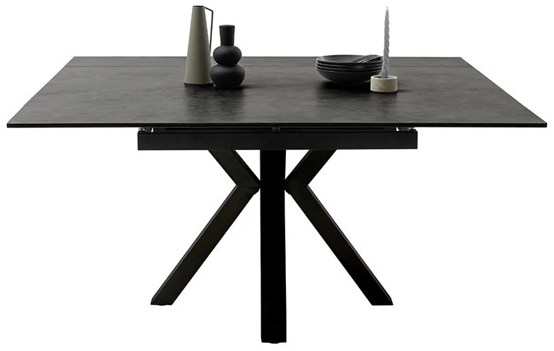 Bali Καρεκλα Relax Μαύρη + Υποπόδιο 83x86x102 cm