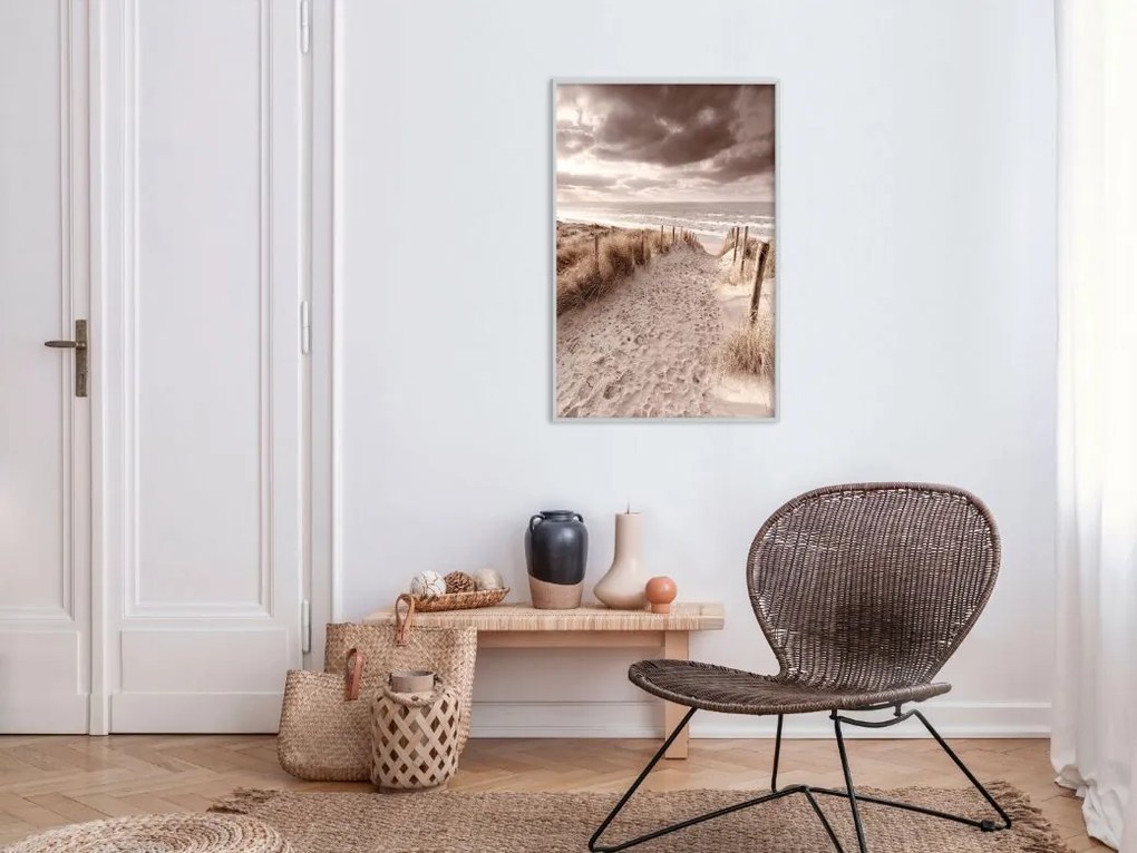 Αφίσα - Sandy Path  - 20x30 - Μαύρο - Χωρίς πασπαρτού