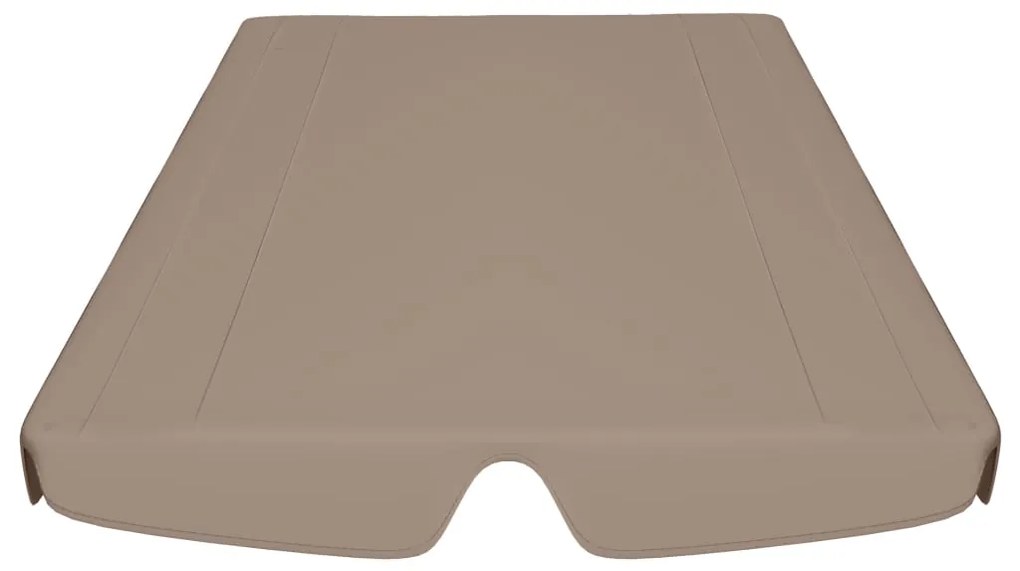 Πανί Ανταλλακτικό για Κούνια Κήπου Taupe 150/130 x 105/70 εκ. - Μπεζ-Γκρι