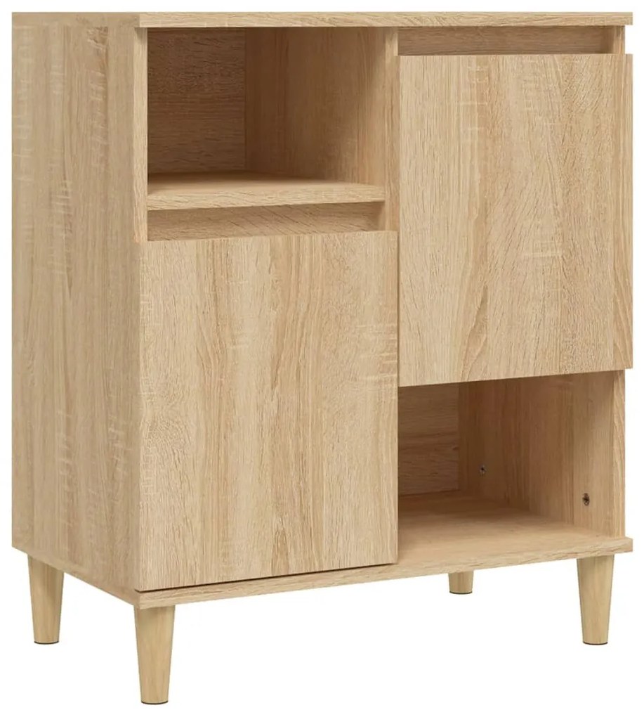 vidaXL Ντουλάπια 3 τεμ. Sonoma Δρυς 60x35x70 εκ. Επεξεργασμένο Ξύλο