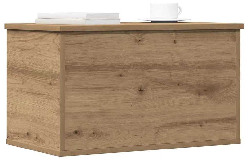 vidaXL Κουτί αποθήκευσης με αποθήκευση artisan δρυς 60 x 35 x 35 cm