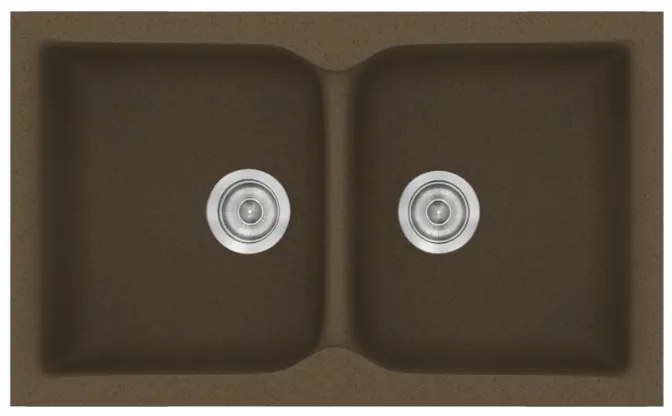 Sanitec Classic 340 Granite Rust Ένθετος Νεροχύτης 80cm