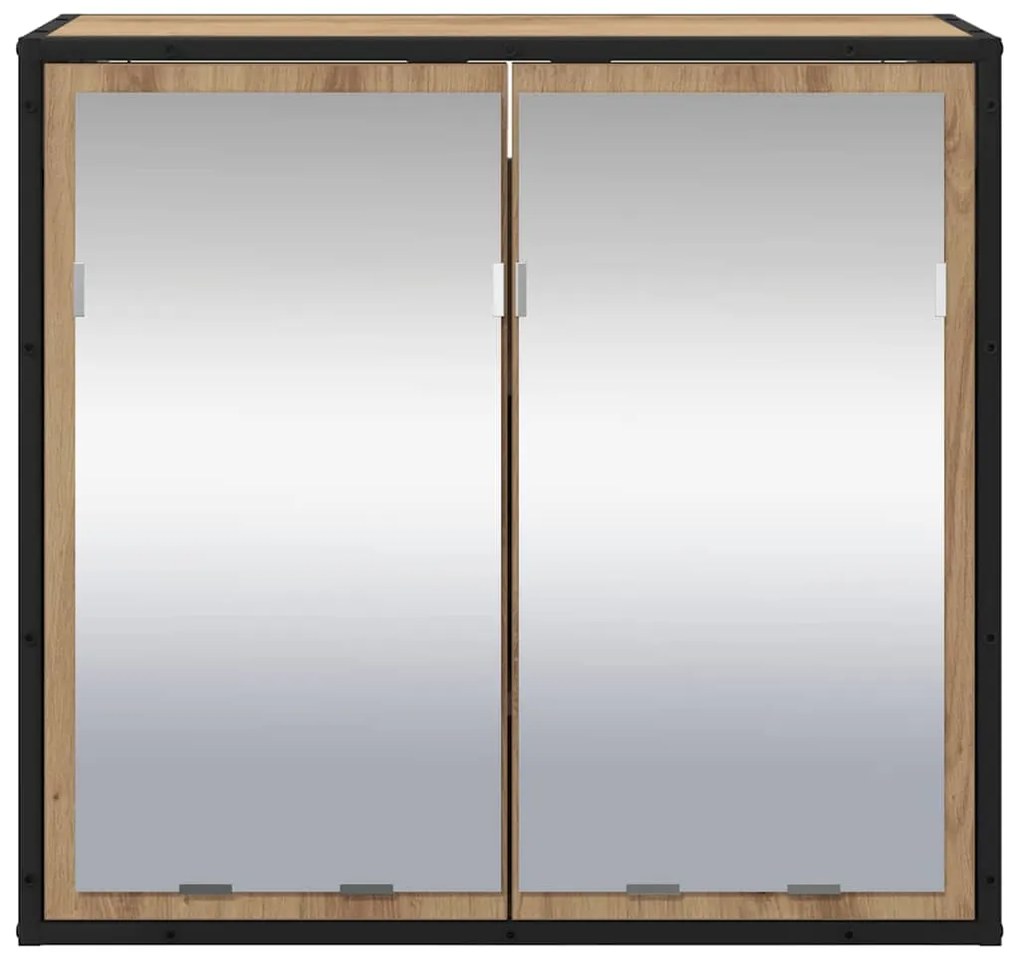 vidaXL Ράφι Τοίχου με ράφι Επιτοίχιο Artisan Oak 65 x 20 x 60 εκ