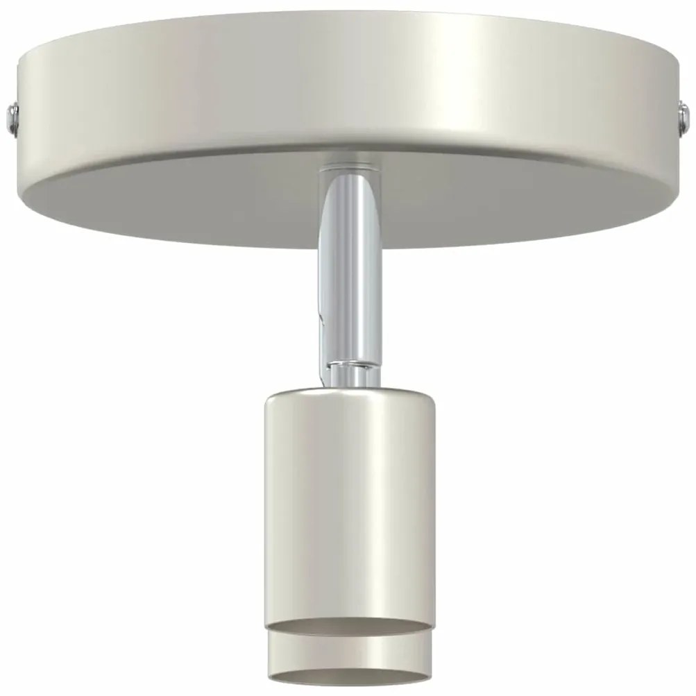 vidaXL Σποτ οροφής με προβολείς Νίκελ 12 x 8 εκ Ατσάλι