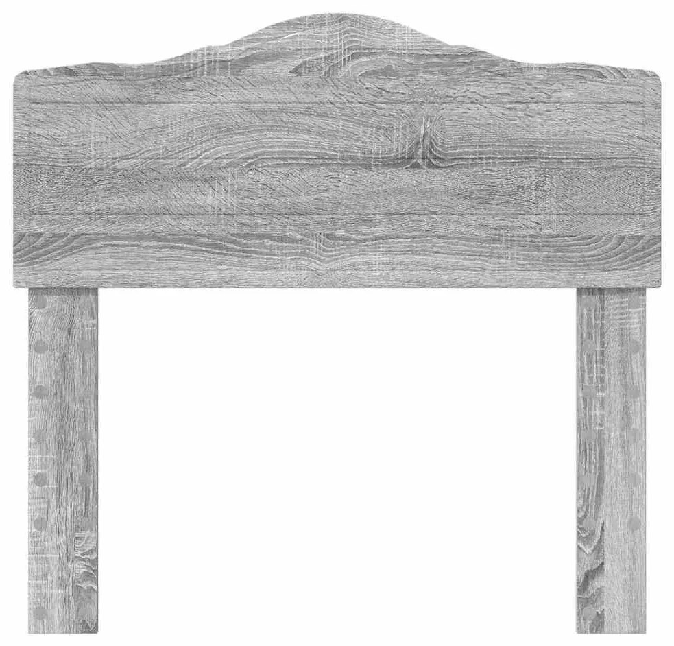 vidaXL Κεφαλάρι με κεφαλάρι Γκρίζο Σονομα 100 cm Επεξεργασμένο ξύλο