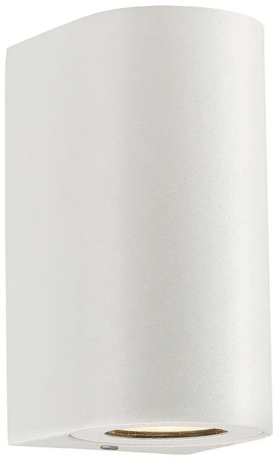 Φωτιστικό Τοίχου Canto Maxi 2 49721001 10x8,7x17cm 2xGU10 28W IP44 White Nordlux Aluminium