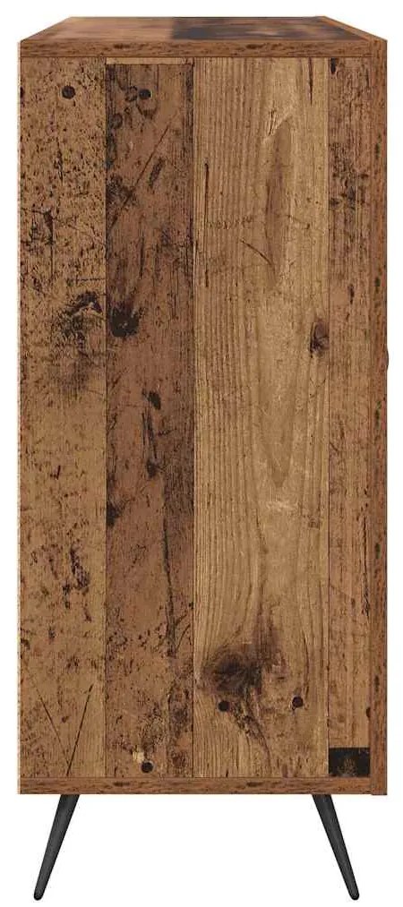 vidaXL Πλαϊνό γραφείο Παλιό ξύλο 89,5 x 34 x 80 εκ. Επεξεργασμένο ξύλο