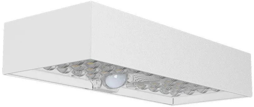 V-TAC Ηλιακό Επιτοίχιο Φωτιστικό Κήπου LED BRICK 6W 900lm IP65 με Αισθητήρα Κίνησης PIR Φυσικό Λευκό Άσπρο Σώμα 10308