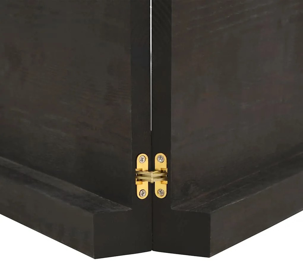vidaXL Ράφι Τοίχου Σκούρο Καφέ 120x50x(2-6) εκ. Επεξ. Μασίφ Ξύλο Δρυός