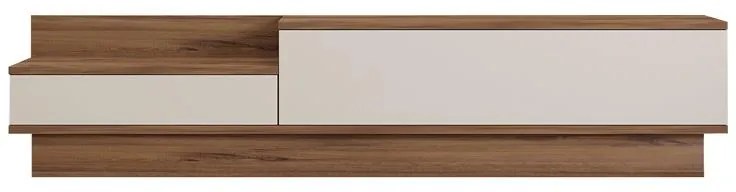 Έπιπλο τηλεόρασης Eclipse λευκό - ανθρακί 160x35x35 εκ. 160x35x35 εκ.