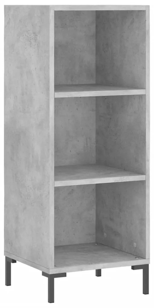 vidaXL Ντουλάπι Γκρι Σκυροδέματος 34,5x32,5x90 εκ. Επεξεργασμένο Ξύλο