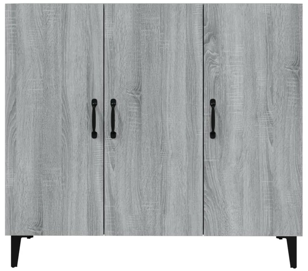 vidaXL Ντουλάπι Γκρι Sonoma 90 x 34 x 80 εκ. από Επεξεργασμένο Ξύλο