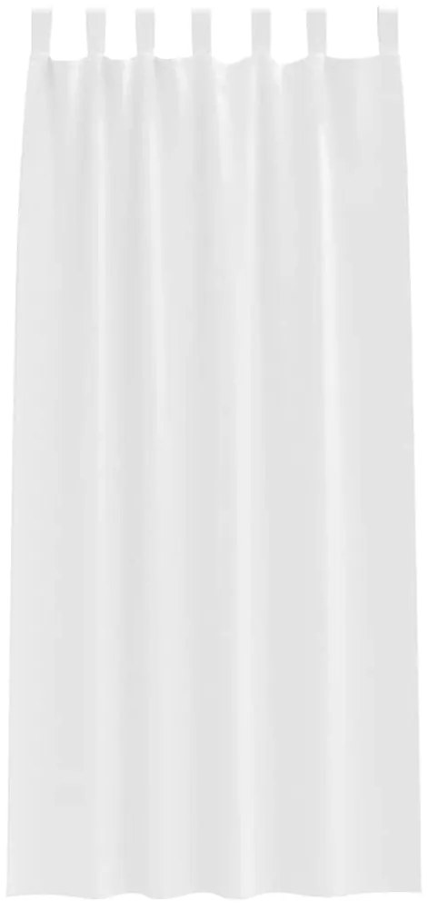 vidaXL Κουρτίνες 2 pcs Καθαρό Λευκό 260x140εκ. Πολυεστέρας
