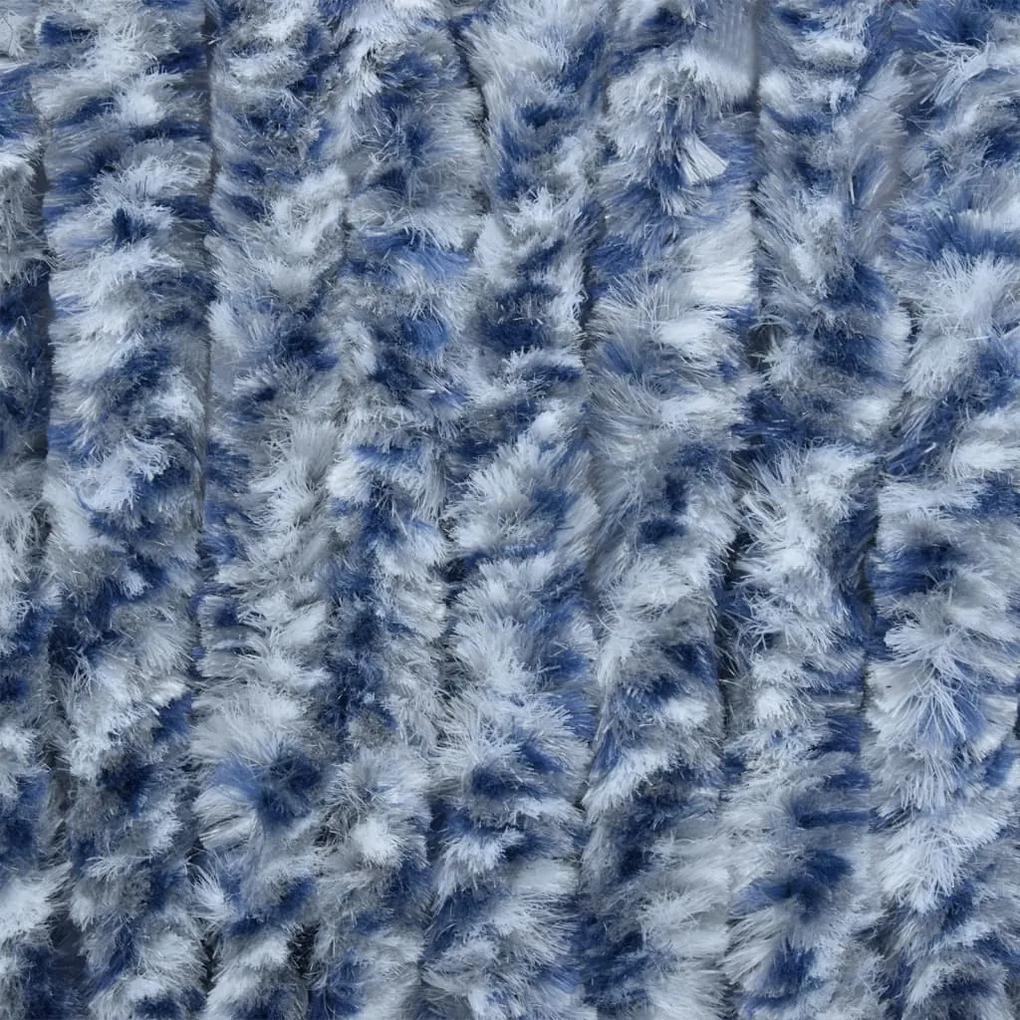 vidaXL Σήτα Εντόμων Μπλε / Λευκό 100 x 200 εκ. από Σενίλ