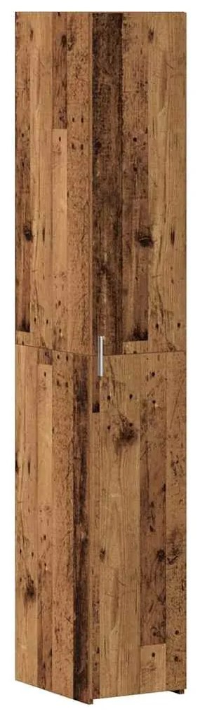 vidaXL Highboard 2 pcs Παλιό ξύλο 30 x 42,5 x 185 εκ