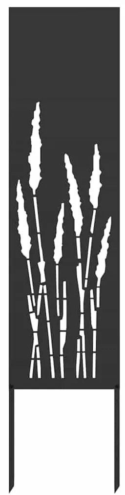 vidaXL Οθόνη Ιδιωτικότητας Κήπου Μαιανδρικό σχέδιο Μαύρο 32 χ 140 εκ