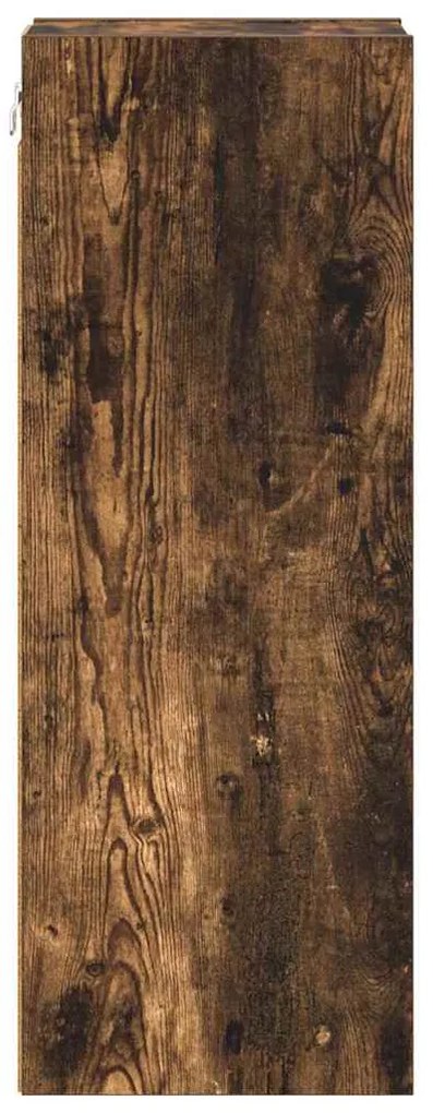 vidaXL Κρεμαστό ντουλάπι Καπνιστό Δρύς 20 x 29,5 x 80 εκ.