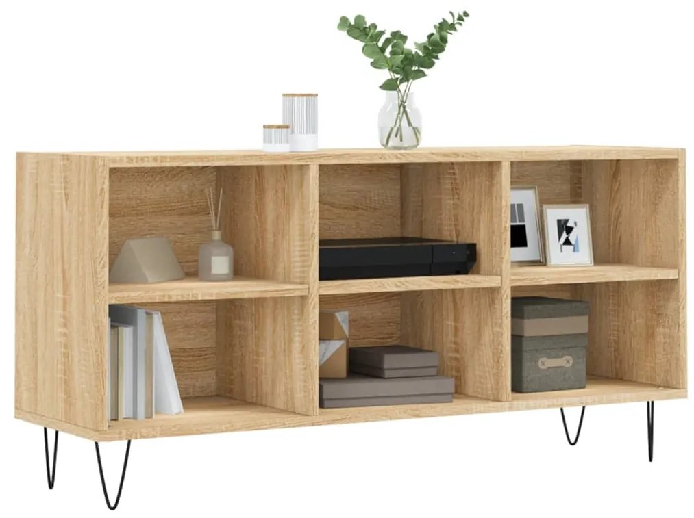 vidaXL Έπιπλο Τηλεόρασης Sonoma Δρυς 103,5 x 30 x 50 εκ. Επεξεργ. Ξύλο