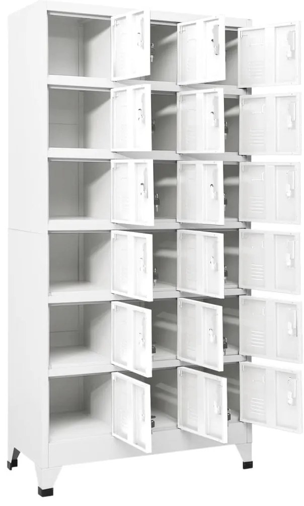 vidaXL Φοριαμός 90 x 40 x 180 εκ. Μεταλλικός με 18 Τμήματα