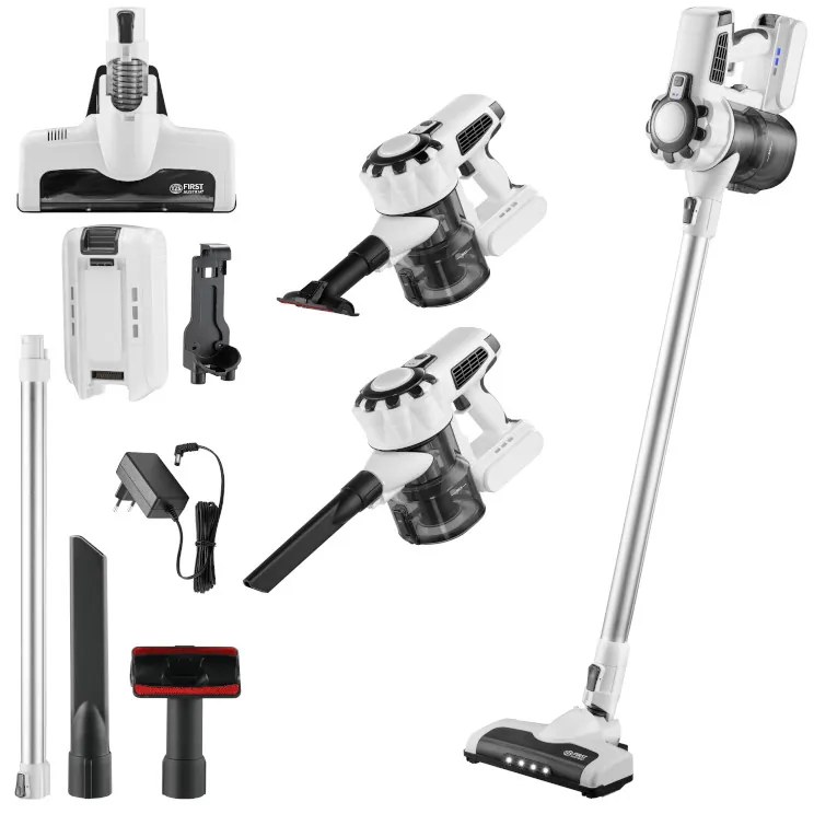 First Austria FA-5541-4-GR Γκρι ασύρματη επαναφορτιζόμενη σκούπα στικ 2 σε 1, 0.5L – 22.2 Volt-199198-0026