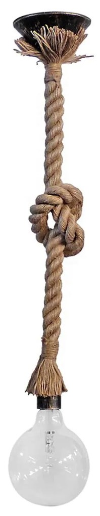 Φωτιστικό Οροφής Μονόφωτο Ε/27Κ 31-0577 Brown Rope