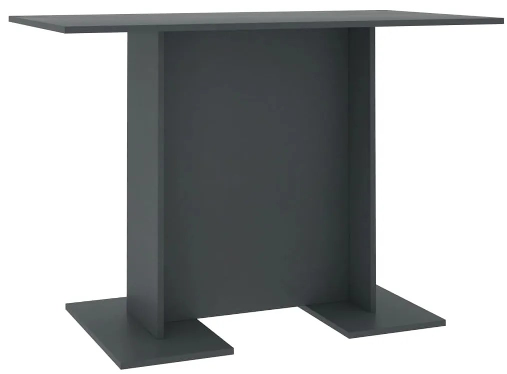 vidaXL Τραπεζαρία Γκρι 110 x 60 x 75 εκ. από Μοριοσανίδα