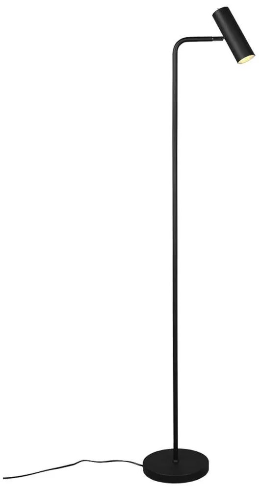 Φωτιστικό Δαπέδου Marley 412400132 1xGU10 5W 23x39x151cm Black Mat Trio Lighting Metal