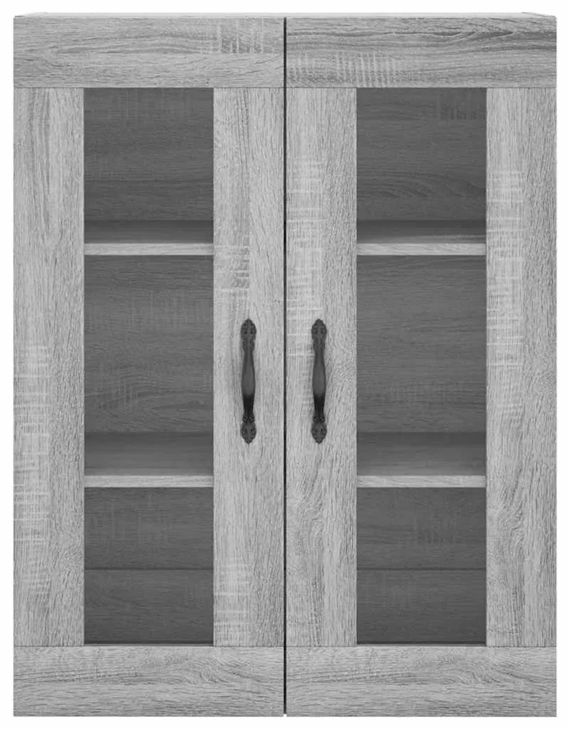 vidaXL Ντουλάπι Επιτοίχιο Γκρι Sonoma 69,5 x 34 x 90 εκ. Επεξεργ. Ξύλο